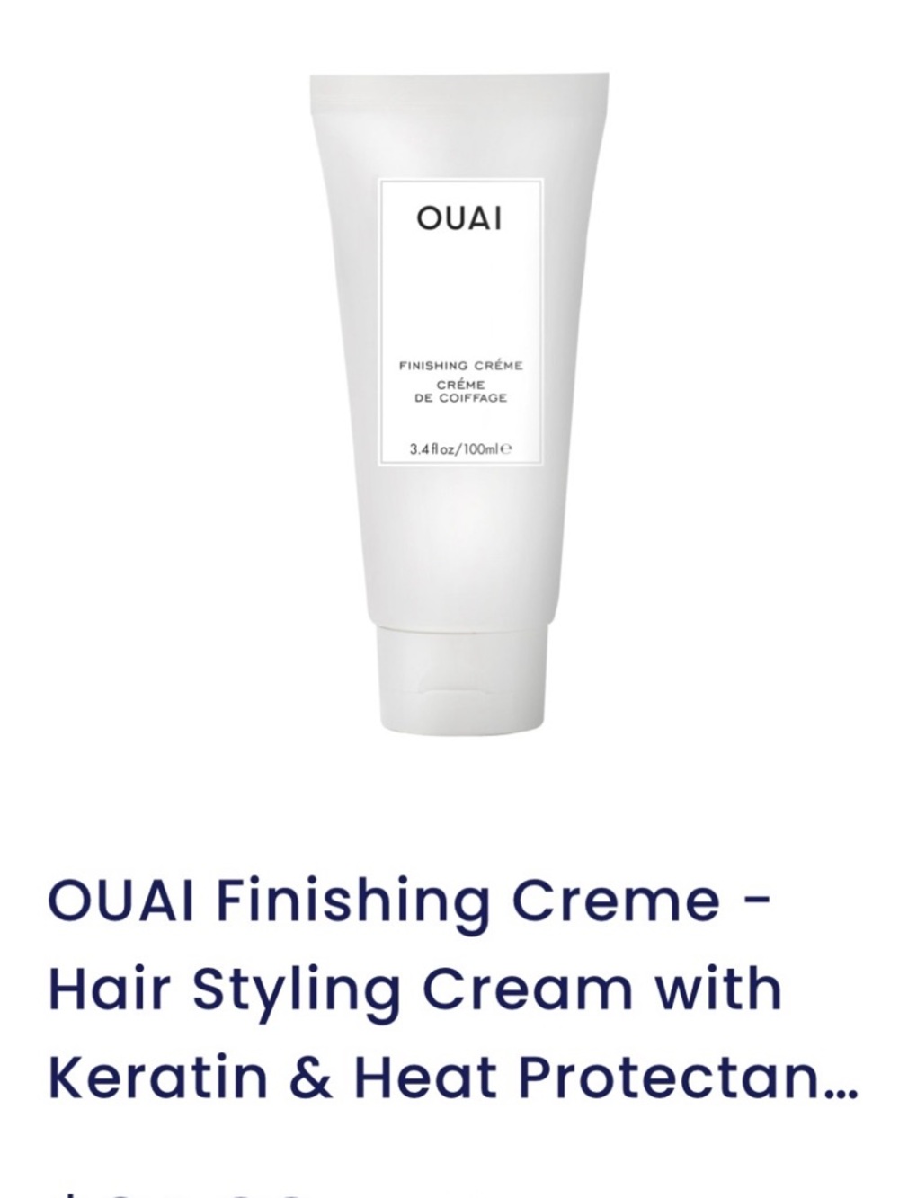 OUAI Finishing Hair Crème - 3.4oz - Picture 3 of 13